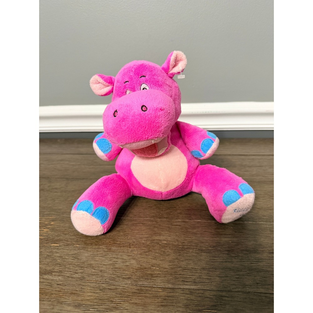 Nuby "Tickle Toes" Pink Hippo Plush‎